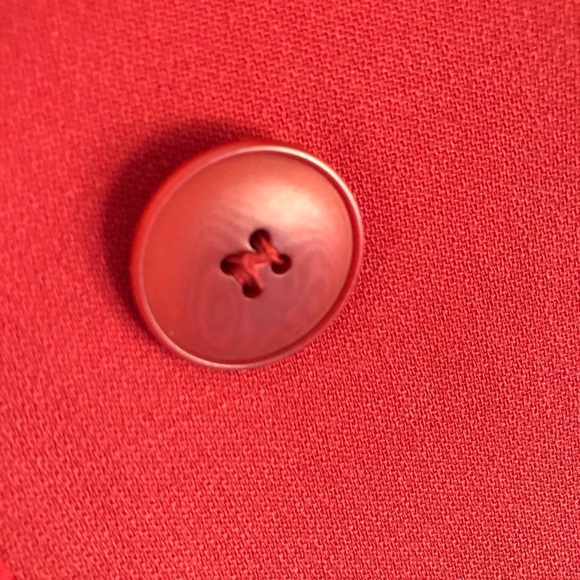 Cinzia Rocca Wool Fitted Blazer Coral Two Button Size 2 - Picture 8 of 10